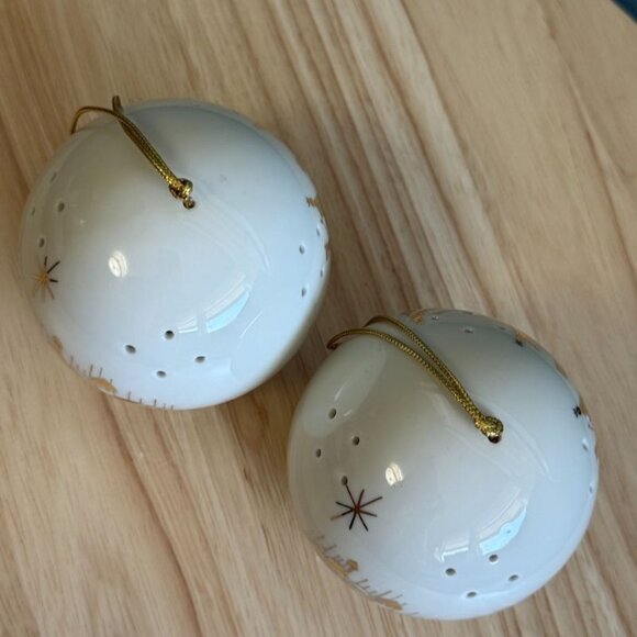 2 Vtg 24K Gold Andre Richard Potpourri Christmas Ornaments The Three Kings Japan - Picture 4 of 9